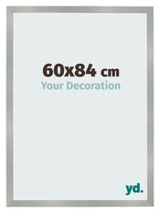 Cadre Photo 60x84cm Aluminium Brossé MDF Bologna De Face Mesure | Yourdecoration.fr