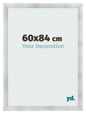 Cadre Photo 60x84cm Aluminium Brosse MDF Pisa De Face Mesure | Yourdecoration.fr