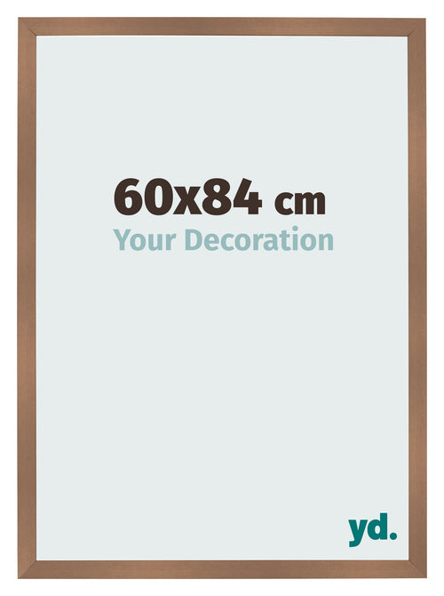 Cadre Photo 60x84cm Cuivre Décor MDF Bologna De Face Mesure | Yourdecoration.fr