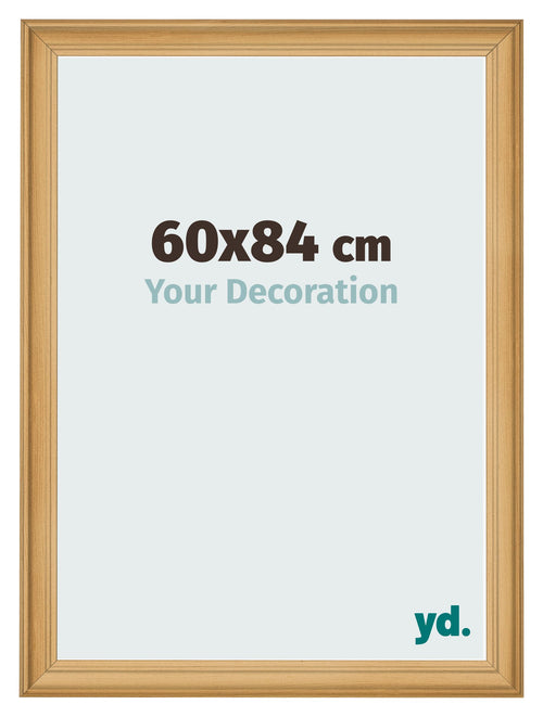 Cadre Photo 60x84cm De Pin Grain de Bois MDF Lazio De Face Mesure | Yourdecoration.fr