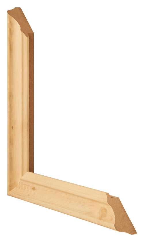 Cadre Photo 60x84cm De Pin Grain de Bois MDF Lazio Detail Intersection | Yourdecoration.fr