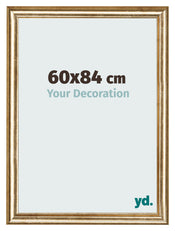 Cadre Photo 60x84cm Or Antique MDF Lazio De Face Mesure | Yourdecoration.fr