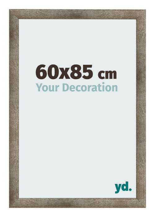Cadre Photo 60x85 cm Metal Vintage MDF Bologna De Face Mesure | Yourdecoration.fr