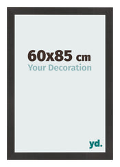 Cadre Photo 60x85 cm Noir Mat MDF Bologna De Face Mesure | Yourdecoration.fr