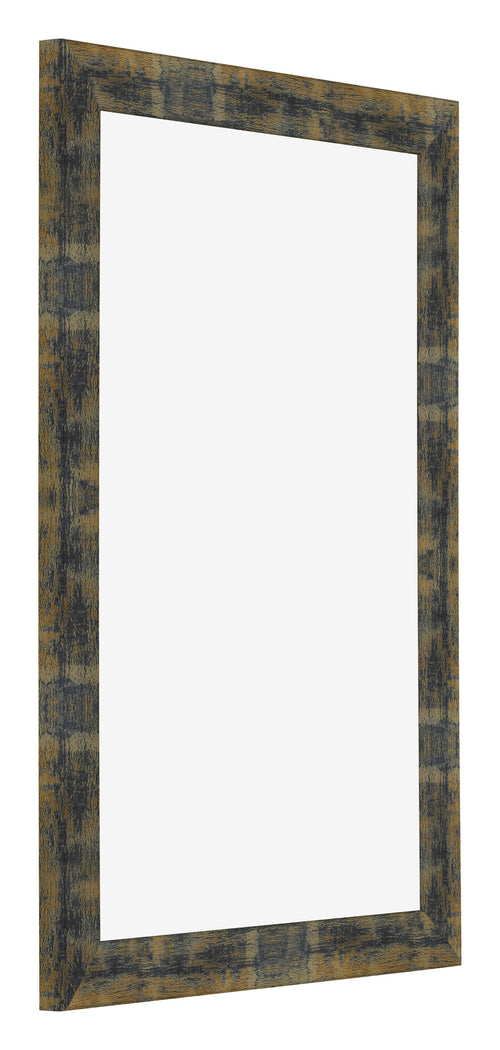 Cadre Photo 60x85cm Bleu Or Melange MDF Pisa De Face Oblique | Yourdecoration.fr