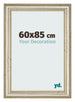 Cadre Photo 60x85cm Brillance Metallique MDF Lazio De Face Mesure | Yourdecoration.fr