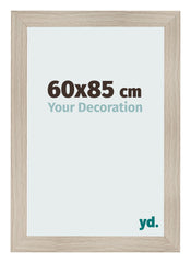 Cadre Photo 60x85cm Chene Rustique MDF Pisa De Face Mesure | Yourdecoration.fr