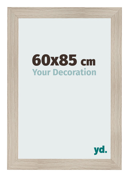 Cadre Photo 60x85cm Chene Rustique MDF Pisa De Face Mesure | Yourdecoration.fr
