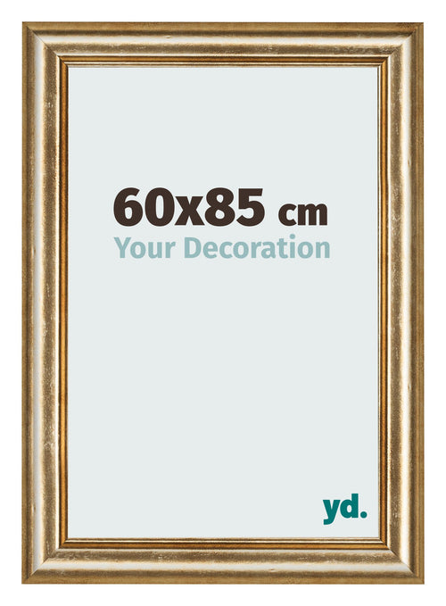 Cadre Photo 60x85cm Or Antique MDF Lazio De Face Mesure | Yourdecoration.fr