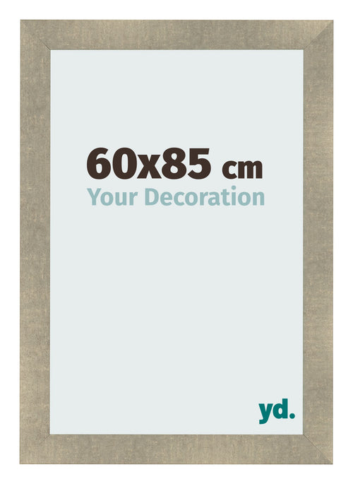 Cadre Photo 60x85cm Or Vintage MDF Pisa De Face Mesure | Yourdecoration.fr