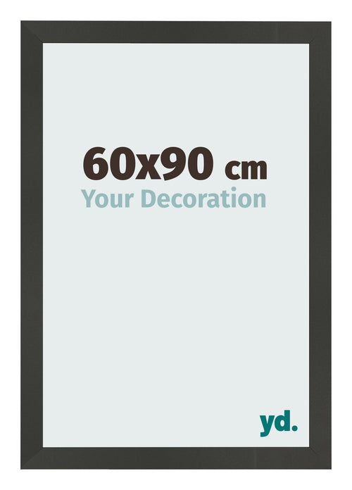 Cadre Photo 60x90cm Anthracite MDF Bologna De Face Mesure | Yourdecoration.fr