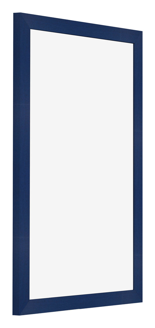 Cadre Photo 60x90cm Bleu Foncé Patiné MDF Bologna De Face Oblique | Yourdecoration.fr