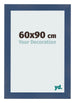 Cadre Photo 60x90cm Bleu Fonce Patine MDF Pisa De Face Mesure | Yourdecoration.fr