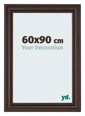 Cadre Photo 60x90cm Chene Fonce MDF Lazio De Face Mesure | Yourdecoration.fr