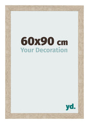 Cadre Photo 60x90cm Chêne Sonoma MDF Bologna De Face Mesure | Yourdecoration.fr