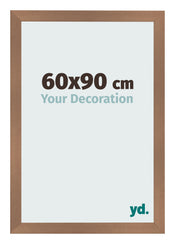 Cadre Photo 60x90cm Cuivre Décor MDF Bologna De Face Mesure | Yourdecoration.fr