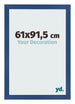 Cadre Photo 61x91 5 cm Bleu Fonce MDF Bologna De Face Mesure | Yourdecoration.fr