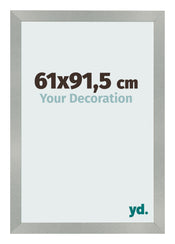 Cadre Photo 61x91 5cm Aluminium Brossé MDF Bologna De Face Mesure | Yourdecoration.fr