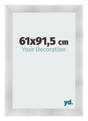 Cadre Photo 61x91 5cm Aluminium Brosse MDF Pisa De Face Mesure | Yourdecoration.fr
