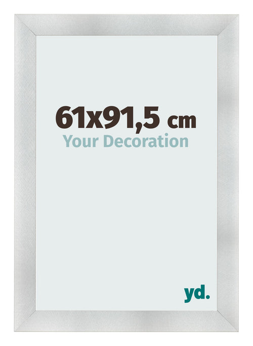 Cadre Photo 61x91 5cm Aluminium Brosse MDF Pisa De Face Mesure | Yourdecoration.fr