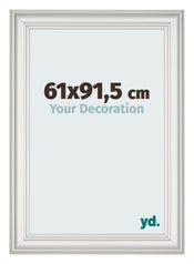 Cadre Photo 61x91 5cm Blanc Patine MDF Lazio De Face Mesure | Yourdecoration.fr