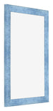 Cadre Photo 61x91 5cm Bleu Brillant Patine MDF Pisa De Face Oblique | Yourdecoration.fr
