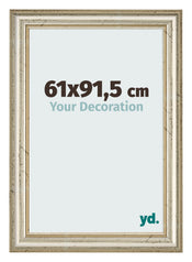 Cadre Photo 61x91 5cm Brillance Metallique MDF Lazio De Face Mesure | Yourdecoration.fr
