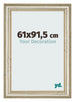 Cadre Photo 61x91 5cm Brillance Metallique MDF Lazio De Face Mesure | Yourdecoration.fr