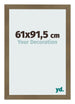 Cadre Photo 61x91 5cm Bronze Décor MDF Bologna De Face Mesure | Yourdecoration.fr