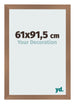 Cadre Photo 61x91 5cm Cuivre Décor MDF Bologna De Face Mesure | Yourdecoration.fr