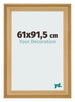 Cadre Photo 61x91 5cm De Pin Grain de Bois MDF Lazio De Face Mesure | Yourdecoration.fr