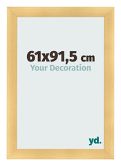 Cadre Photo 61x91 5cm Or Vintage MDF Pisa De Face Mesure | Yourdecoration.fr