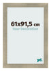 Cadre Photo 61x91 5cm Or Vintage MDF Pisa De Face Mesure | Yourdecoration.fr