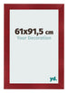 Cadre Photo 61x91 5cm Vin Rouge Patine MDF Pisa De Face Mesure | Yourdecoration.fr