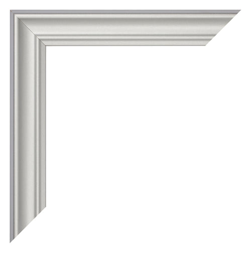 Cadre Photo 62x93cm Argent Mat MDF Lazio Detail Coin | Yourdecoration.fr