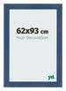 Cadre Photo 62x93cm Bleu Fonce Patine MDF Pisa De Face Mesure | Yourdecoration.fr
