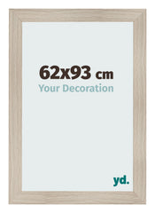 Cadre Photo 62x93cm Chene Rustique MDF Pisa De Face Mesure | Yourdecoration.fr