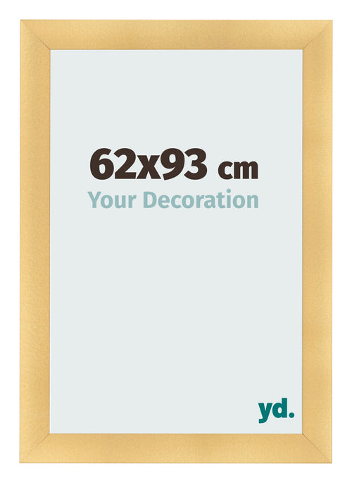 Cadre Photo 62x93cm Or Vintage MDF Pisa De Face Mesure | Yourdecoration.fr