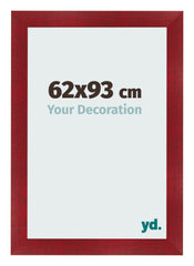 Cadre Photo 62x93cm Vin Rouge Patine MDF Pisa De Face Mesure | Yourdecoration.fr