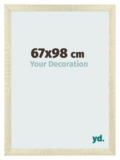 Cadre Photo 67x98cm Chene Sonoma MDF Pisa De Face Mesure | Yourdecoration.fr