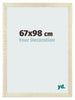 Cadre Photo 67x98cm Chene Sonoma MDF Pisa De Face Mesure | Yourdecoration.fr