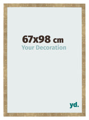 Cadre Photo 67x98cm Or Antique MDF Bologna De Face Mesure | Yourdecoration.fr