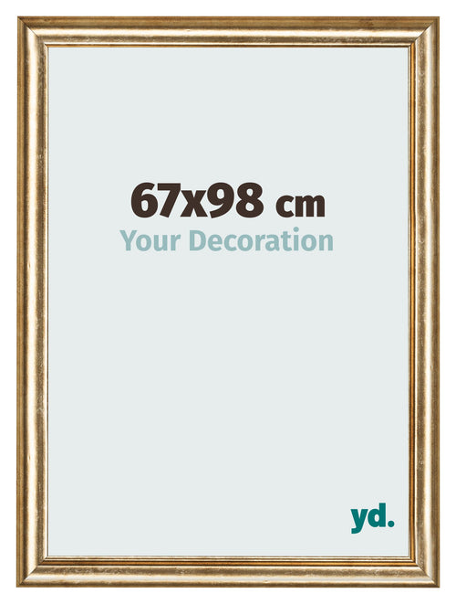 Cadre Photo 67x98cm Or Antique MDF Lazio De Face Mesure | Yourdecoration.fr