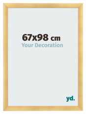 Cadre Photo 67x98cm Or Vintage MDF Pisa De Face Mesure | Yourdecoration.fr