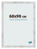 Cadre Photo 68x98cm Aluminium Brosse MDF Pisa De Face Mesure | Yourdecoration.fr