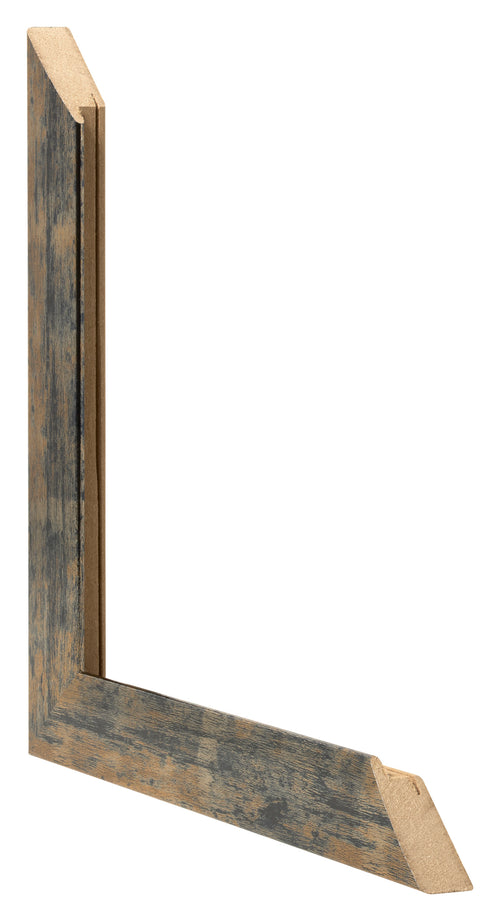 Cadre Photo 68x98cm Bleu Or Melange MDF Pisa Detail Intersection | Yourdecoration.fr