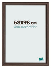 Cadre Photo 68x98cm Chene Fonce MDF Lazio De Face Mesure | Yourdecoration.fr