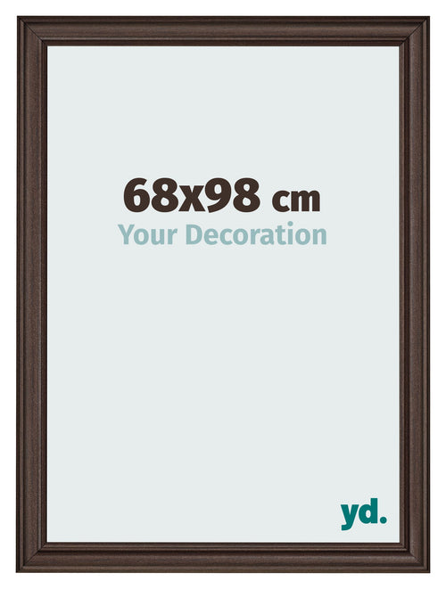 Cadre Photo 68x98cm Chene Fonce MDF Lazio De Face Mesure | Yourdecoration.fr