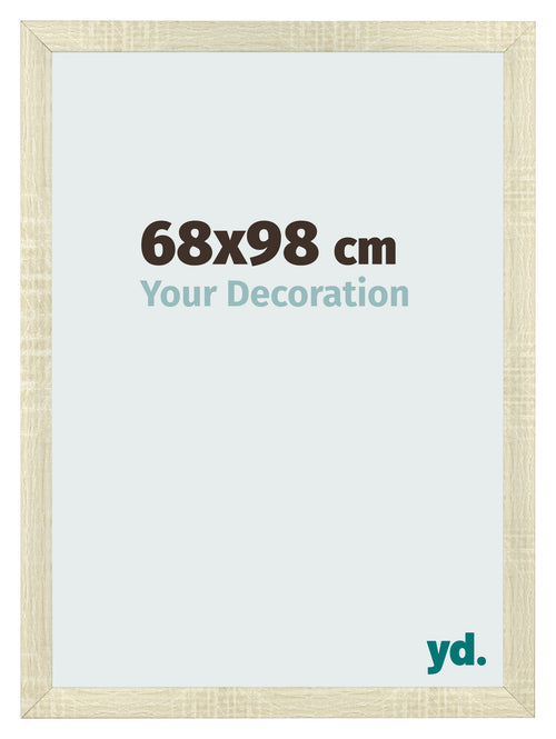 Cadre Photo 68x98cm Chene Sonoma MDF Pisa De Face Mesure | Yourdecoration.fr