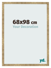 Cadre Photo 68x98cm Or Antique MDF Bologna De Face Mesure | Yourdecoration.fr
